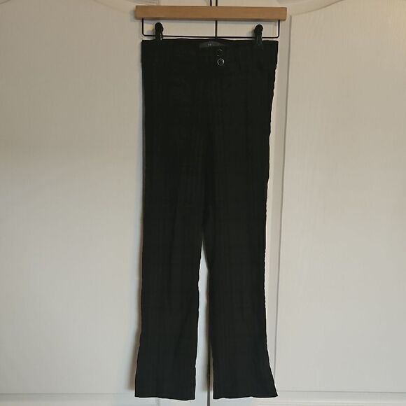 Suzy Sheir Black & Brown Plaid Pants - Picture 1 of 16
